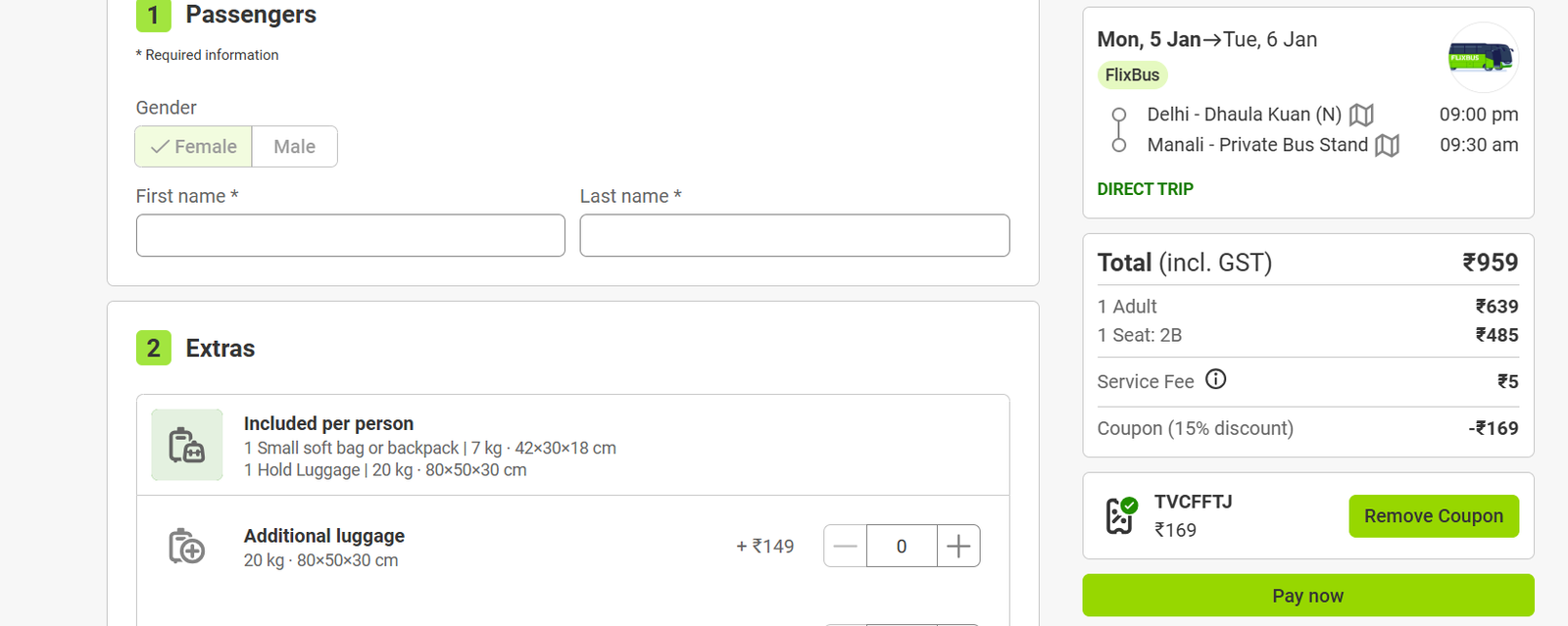 Flixbus voucher code